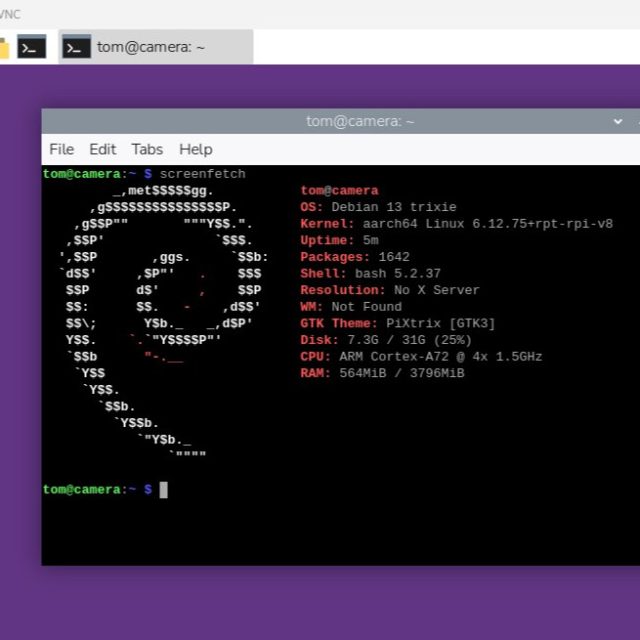 I forgot how complete and easy to use the whole Raspberry Pi ecosystem is .... :-)